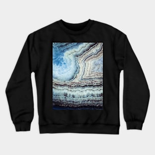 Banded agate rock Crewneck Sweatshirt